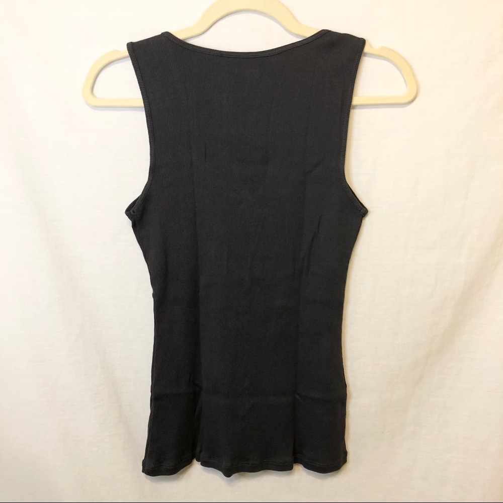 Express Sexy Basic Ribbed Rhinestone Tank Top - M - Picture 11 of 13